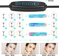 Mamen-anneau lumineux de studio photo professionnelle tik tok, 10 pouces, avec trépied, lampe, éclairage annulaire pour selfie, diffusion en direct, studio photo