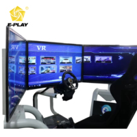 Eplay Machine de tir d'arcade à 3 écrans pour intérieur, simulateur de jeu à monnayeur captivant avec écran de 43 pouces, Machine de Course Automobile