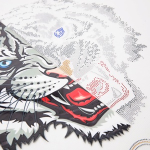 Báo Chí Nhiệt Spangles <span class=keywords><strong>Sequins</strong></span> Nhãn Thiết Kế Tùy Chỉnh Tiger Logo Sheets Thăng Hoa Truyền Nhiệt In Ấn - Product Image 3