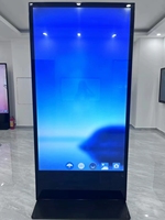 Kiosque publicitaire Android sur pied, avec boîtier métallique et panneau en verre trempé, pour intérieur, SDK inclus, fabriqué au Guangdong