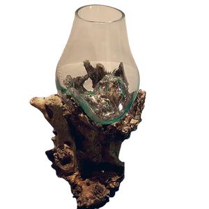 Pot de fleurs en verre géométrique fait main en diamant OEM, décoration artisanale, terrarium en verre, bois flotté, <span class=keywords><strong>aquarium</strong></span>, autre - Product Image 1