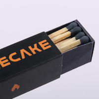 Boîtes en carton personnalisées grand format à prix d'usine avec briquet et allumettes, boîtes d'allumettes en carton mat pour hôtels et bougies