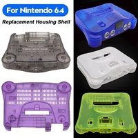 Coque en plastique dur de couleur transparente pour Console de jeu vidéo Nintendo N64 rétro, boîtier de remplacement
