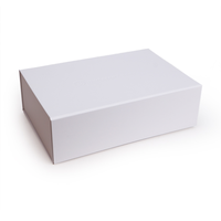 Nouvelle boîte-cadeau dure blanche en carton rigide avec logo personnalisé boîte magnétique avec couvercle à fermeture magnétique boîte pliante