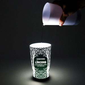 Factory Direct Bulk Event Giveaways Water Sensor Plastic LED <b>Beer</b> Mug Multi-color Flashing <b>Light</b> Up Cup - Product Image 4