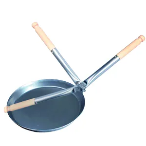 Nouvelle arrivée en acier au carbone extérieur poêle à frire Durable pré-saison Camping ustensiles de cuisine poignée pliable Surface cuisson aventures en plein air