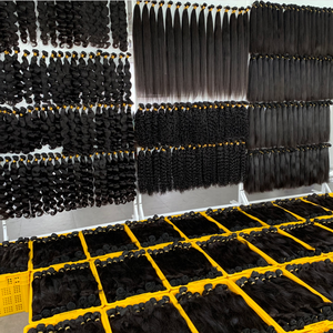 Extensions cuticule aligné tissage faisceaux de cheveux humains 30 pouces faisceaux de vague de corps 7000 pièces/jour meilleur prix brut vierge brésilien - Product Image 3