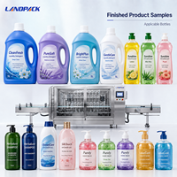 Machine de remplissage et d'embouteillage automatique pour bouteilles de lessive, de savon liquide, de shampoing et de liquide vaisselle