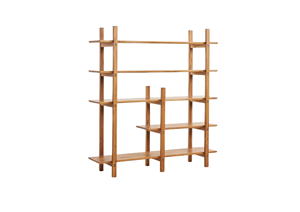 Étagère en bois massif, fabriquée en bois naturel, au design minimaliste, structure robuste et solution de rangement élégante pour tout espace. - Product Image 2