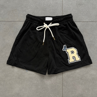 Logo imprimé personnalisé Streetwear Basketball Nylon Polyester Gym Sports Short cargo surdimensionné en maille pour hommes