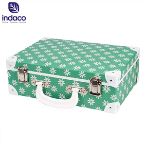 Wholesale Customization Deluxe <b>Christmas</b> Decoration square Suitcase <b>Box</b> <b>Gift</b> Packing <b>Box</b> with Handle - Product Image 1
