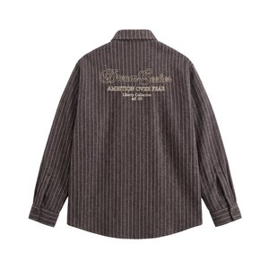 Overshirt voor heren, lange mouwen, zwaargewicht, casual, groot, lang, grote maten, oversized, ontspannen pasvorm, herfst, ademend, 6XL, 7XL - Product Image 4