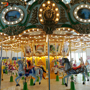 <span class=keywords><strong>Giostra</strong></span> rotonda del carosello del <span class=keywords><strong>parco</strong></span> a tema di Merry Go elettrico 2 anni 1 cavalli su misura stabiliti del carosello di dimensione 220V/380V - Product Image 3