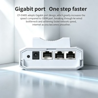 COMFAST CF-EW85 Punto de Acceso WiFi para Exteriores de Doble Banda de 1200Mbps, Gigabit POE, OpenWRT, Firewall, IP66 Impermeable, 3 Antenas Externas