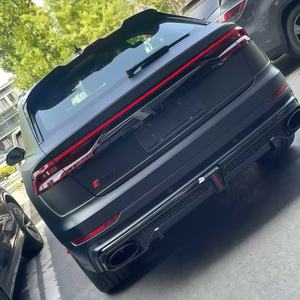 Nouveau diffuseur arrière style <span class=keywords><strong>RSQ8</strong></span> avec sorties d'échappement pour <span class=keywords><strong>Audi</strong></span> Q8 2018-2022, <span class=keywords><strong>noir</strong></span>, pièces de tuning auto en PP, <span class=keywords><strong>prix</strong></span> usine - Product Image 2