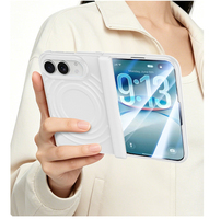 Coque de téléphone magnétique à texture ondulée pour iPhone Duo, protection d'écran intégrée, housse antichoc pour iPhone Duo LZ291