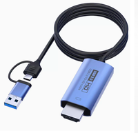 Carte de capture USB 3.0 pour vidéo haute définition 4K, téléphone portable de type C, ordinateur, console de jeu, caméra, streaming en direct, enregistrement