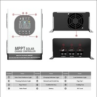 120A 60A 24v 48v 96v 120v 192v Régulateur automatique de batterie à panneau solaire LCD 480VDC Contrôleur intelligent de charge solaire MPPT haute tension