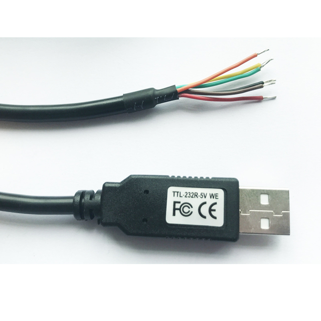 USB to Serial Cable 5V TTL 6 Pin Wire Ended Cable