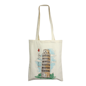 Bolsa de compras promocional reutilizable impresa a granel al por mayor Bolsa de asas de algodón natural con impresión en blanco - Product Image 6