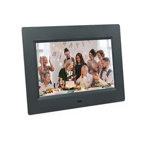सबसे लोकप्रिय यूएसबी फ्लैश डिजिटल फोटो फ्रेम 7 इंच वीडियो प्लेबैक उपहार डिजिटल फोटो फ्रेम के साथ घड़ी