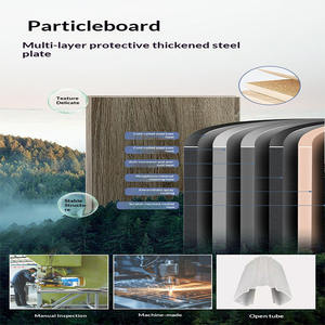 <span class=keywords><strong>Lit</strong></span> superposé en bois massif et acier au design moderne avec tiroirs de rangement pour enfants, filles, garçons - Product Image 3