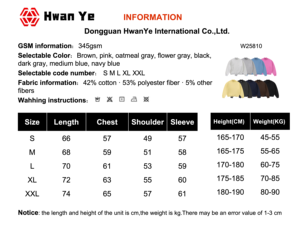 Felpa Unisex Oversize Casual in French Terry <span class=keywords><strong>2026</strong></span>, Comoda, di Alta Qualità, 345g, Anti-Piega, Traspirante, Personalizzabile ODM - Product Image 6