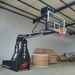 Supporto da basket elettroidraulico Standard FIBA per cerchi da basket da competizione e scuola - Product Image 3