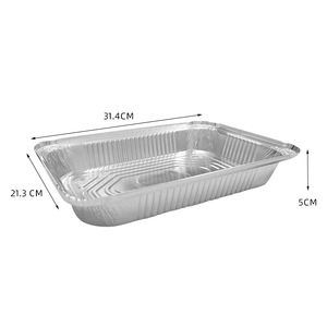 Boîte en aluminium épaisse jetable pour la cuisson à emporter, spéciale isolation domestique, pour poisson grillé, <span class=keywords><strong>vaisselle</strong></span> - Product Image 1