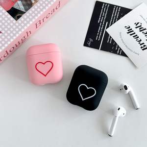 Coque d'écouteurs PC mate Sweetheart pour Airpods Pro 3, design simple, coque arrière de haute qualité pour Airpods 4 - Product Image 2