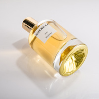 Flacon vaporisateur de parfum pour femme en verre transparent et doré, cylindrique, vide, 30ml, 50ml, 100ml, avec couvercle – Collection Creative Factory 2026