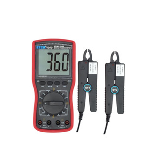 Medidor digital de voltios y amperios de fase con doble pinza ETR4000 para prueba de secuencia de fase, voltaje y corriente CA, y grupo de transformadores de potencia - Product Image 4