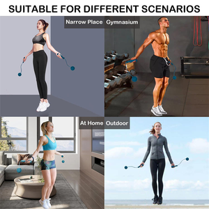 Trọng Không Dây Nhảy Dây Với Vòng Bi Kép Im Lặng Bỏ Dây Có Thể Điều Chỉnh Ropless Tập Thể Dục Bóng Cho Trong Nhà Nhà Tập Thể Dục - Product Image 5