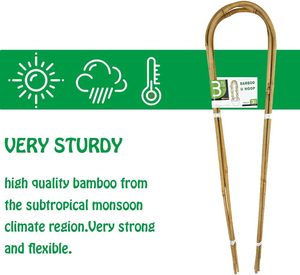 Mini treillis en bambou pour plantes en <span class=keywords><strong>pot</strong></span>, support vertical pour plantes grimpantes, pour les légumes et les fleurs du matin, écologique, résistant à l'eau, 33x60cm, 24 - Product Image 6