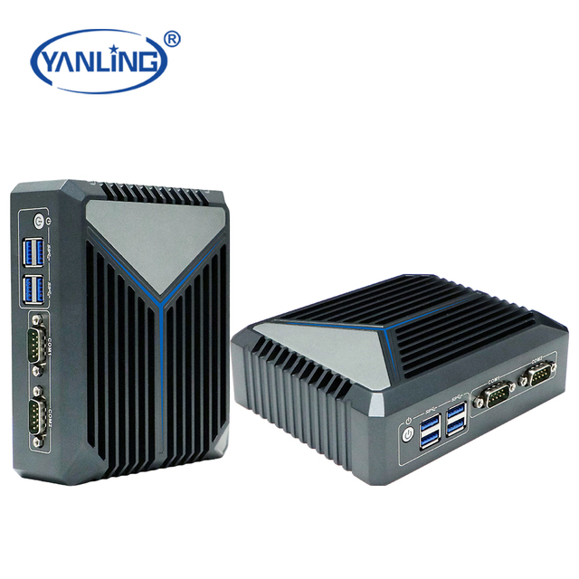 Industrial Mini PC with WIFI 6 Router 12th Gen N100 Fanless 2 RS232 Dual LAN Cheap Stock Available