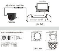 Cámara de Visión Lateral con LED IR, Lente de 2.8mm, Monitoreo Nocturno Infrarrojo de 10M, Impermeable, Resistente a Impactos, Punto Ciego, Cámara para Auto 1080P