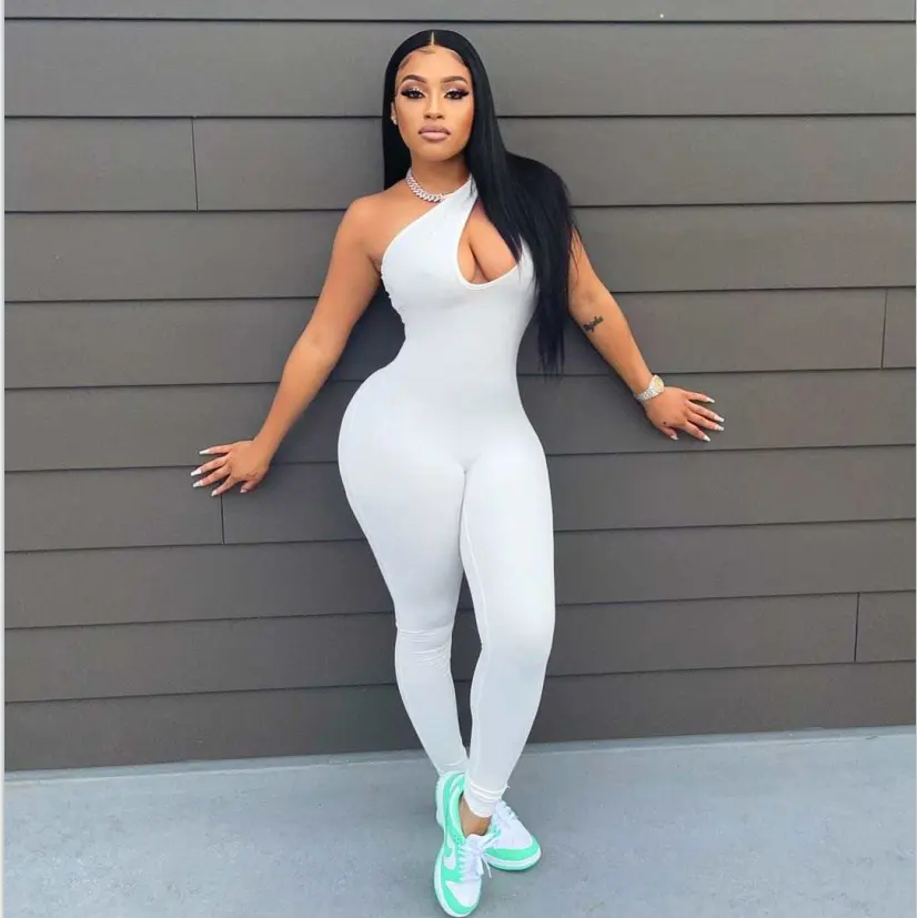 2022 European and American new summer style women's sexy sports Jumpsuit
