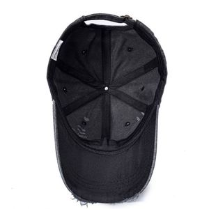 Casquette de baseball unisexe en jean style rétro américain avec broderie 3D, finition délavée, boucle métallique – Printemps/Été, décontractée et polyvalente - Product Image 4