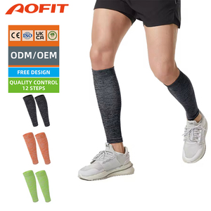 Aofit Manchons de compression personnalisés tricotés pour mollets et tibias, pour football, basketball, course à pied et cyclisme - Product Image 1