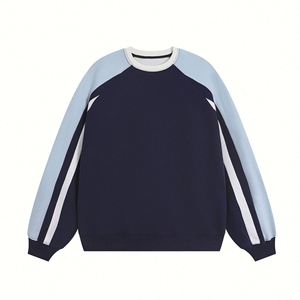 H5493 Fournisseur d'usine, vente en gros, sweat-shirts personnalisés en coton mélangé à manches raglan et col rond pour hommes et femmes - Product Image 6