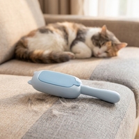 Katzenhaar-Entferner-Bürste, Tierfell-Entferner, wiederverwendbar, selbstreinigend, waschbar, 5-Grad-Fusselrolle für Sofa, Möbel, Teppich, Kleidung