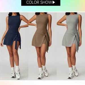 Gaun olahraga tenis wanita, rok pendek Anti selip, pakaian tenis, Badminton, pakaian olahraga luar ruangan, kebugaran, rok kecantikan - Product Image 3