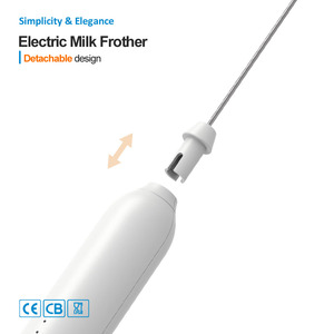 Mini-mousseur <span class=keywords><strong>à</strong></span> <span class=keywords><strong>lait</strong></span> <span class=keywords><strong>électrique</strong></span> rechargeable automatique 3 vitesses, puissant et le mieux noté pour la cuisine - Product Image 6