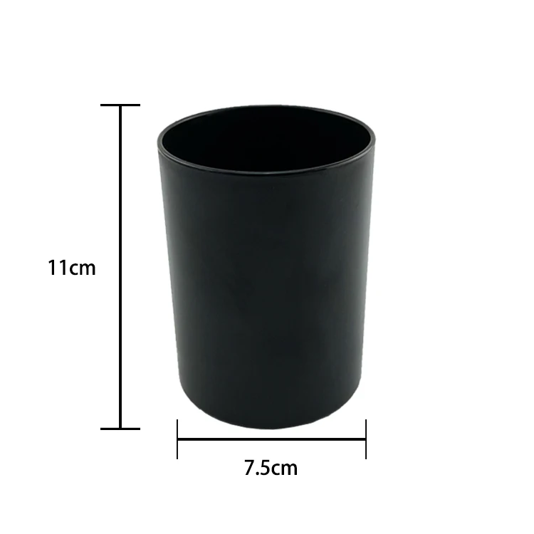 Оптовая продажа с фабрики, высококачественный пластиковый держатель для ручек, черный матовый цилиндр, косметичка, держатель для ручек для студентов