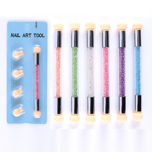 Kit d'outils de nail art double embout taille standard pour manucure DIY, pinceaux pour peinture gel, dessin et conception d'ongles - Product Image 1