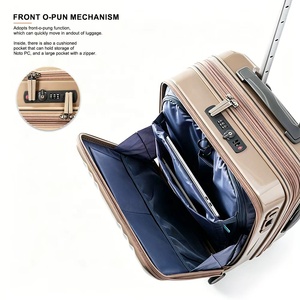 Valise de voyage d'affaires multifonctionnelle à coque rigide, ouverture frontale, légère et durable, 24 pouces, avec roues pivotantes et serrure TSA – Offre Spéciale - Product Image 4