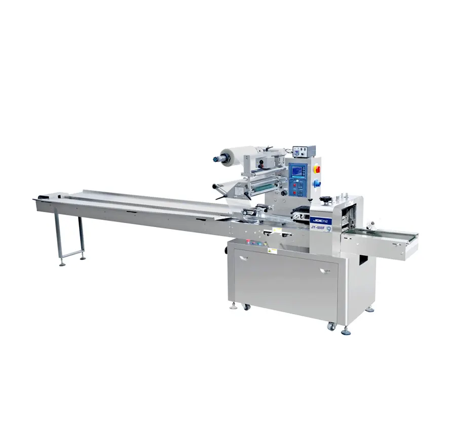 Automatic packaging pillow packaging machine suitable for solid items such as egg rolls, sweets and daily necessities.