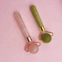 Rouleau de pierres précieuses de Lifting de la peau, Massage Facial, rouleau de Jade en cristal Anti-âge pour le visage