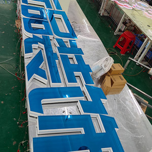 Lettres de miroir infinies 3D personnalisées en LED, enseignes de bureau, enseignes publicitaires, acrylique lumineux avec rail arrière, étanche IP65 - Product Image 5