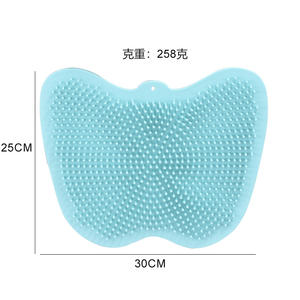 Almohadilla de silicona para masaje de espalda, herramienta de limpieza y lavado de pies con ventosas antideslizantes para baño y ducha - Product Image 5